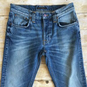 Nudie Skinny Jeans Sz 30 X 30 Organic Cotton